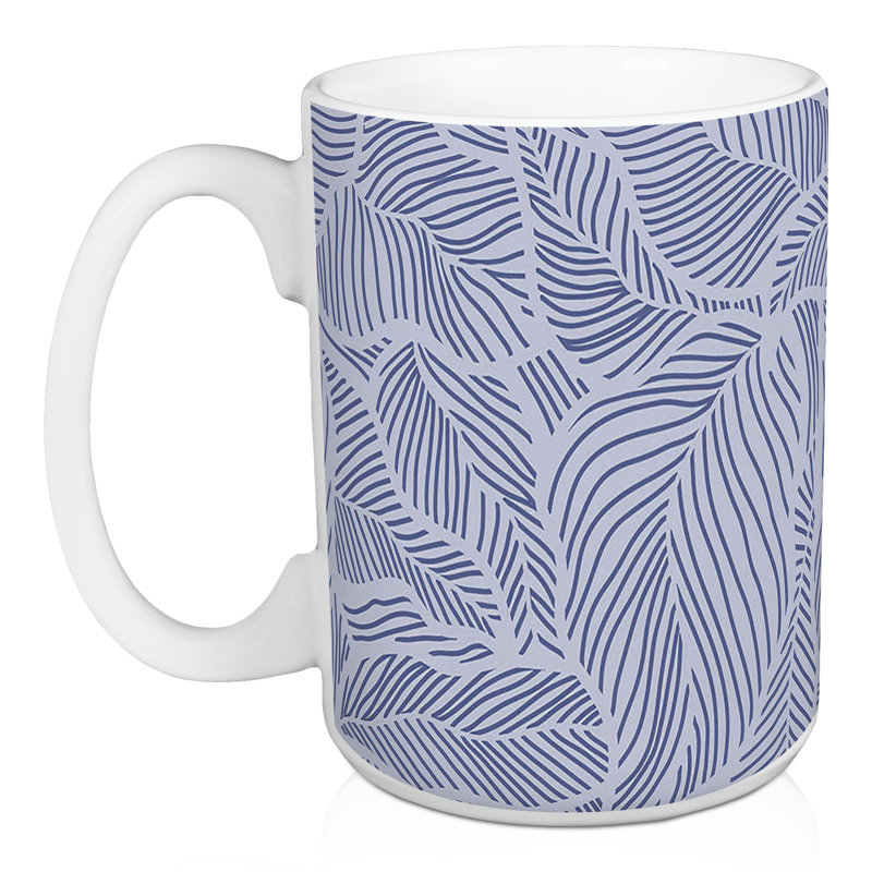 Tasse Blue Fronds