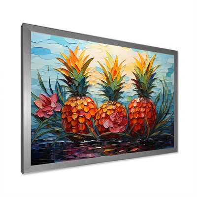 Pineapple Pond, mosaïque sur toile