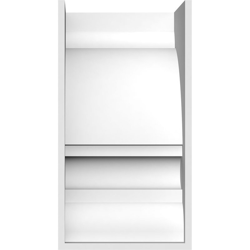 Corbeau en PVC standard de qualité architecturale Diane, H 14 po x l 7 po x P 7 po