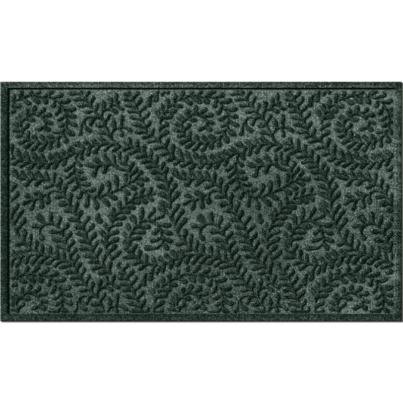 WaterHog Boxwood 35 in. x 59 in. Indoor Outdoor Door Mat, Evergreen