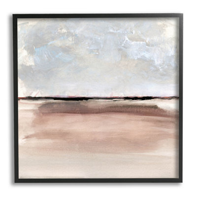 Abstrait, vaste paysage, paysage, estampe numérique encadrée par Susan Jill