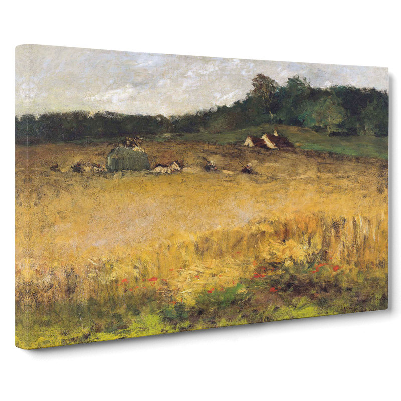 Wheat Field by William Merritt Chase - Wrapped Canvas Painting, 35cm H x 50cm W x 3cm D