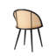 Cotton Blend Upholstered Metal Side Chair in White