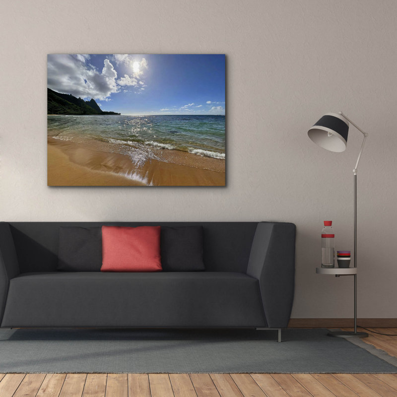  «Ocean Reflections» par Nicole Dell, art mural sur toile, 54 po x 40 po