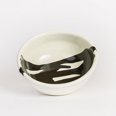Crow Canyon Enamelware Drip Cereal Bowl
