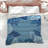 Blue Foliage Illustration Comforter-128700486