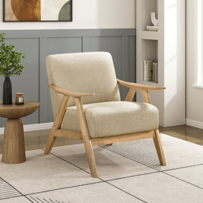 Mobilier de dossier et de siège rembourré en bois avec revêtement en noyer de 1 pièce Modern Home Furniture