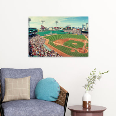 Boston Mass Fenway Park Red Sox Vs Yankees Left Roof Box Day Home Plate Corner Home Run Contemporary Architecture Art