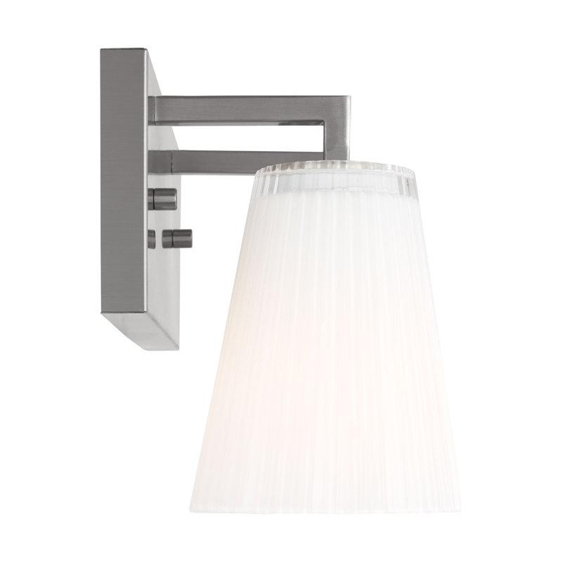 Meuble-lavabo moyen Upson de Génération Éclairage , H 7,75 po x l 12 po x P 6,25 po, Nickel brossé, Deux lumières