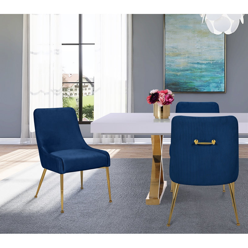 Chaise de salle à manger, Bleu