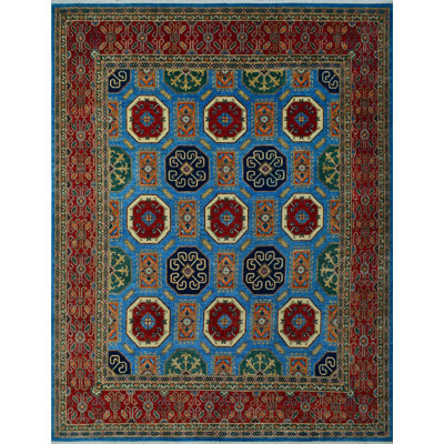 Abrego One-of-a-Kind 8'9" X 11'2" Wool Area Rug in Blue