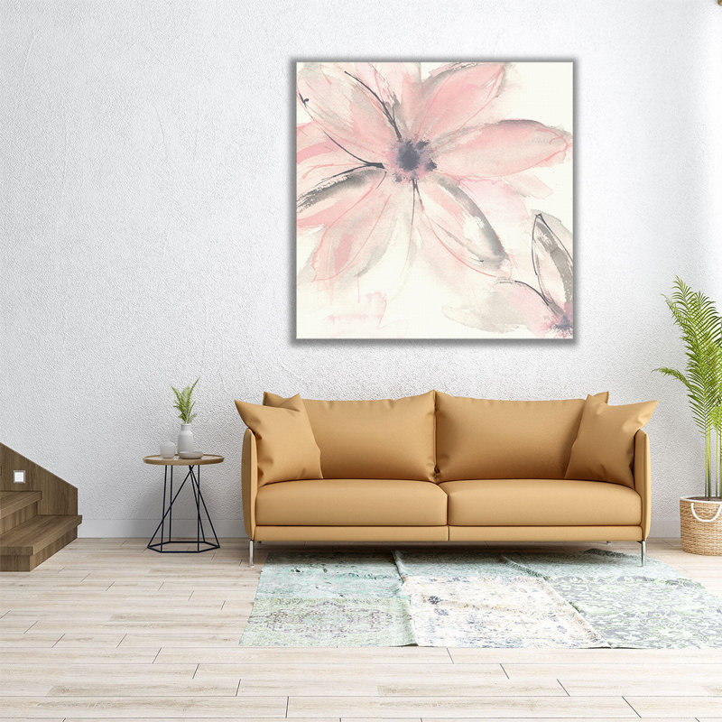 «Blush Clematis II», reproduction d'art sur toile, H 20 po x l 20 po