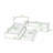 L-Shaped 2 Drawers Twin Size Platform Beds With Twin Size Trundle-1266230700
