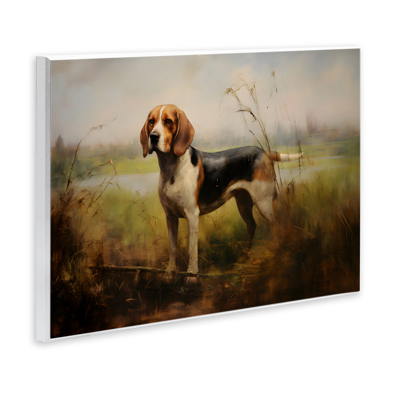 Art champêtre Beagle, H 10 po x l 15 po