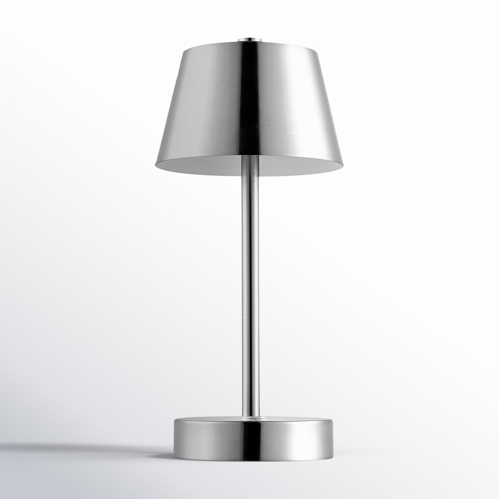 Staci Metal USB Table Lamp, Satin Nickel