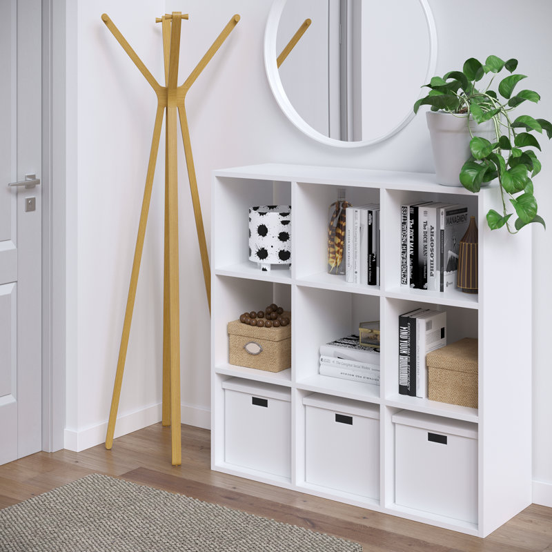 Cube Bookcase, White, 42" H x 42" W x 14" D