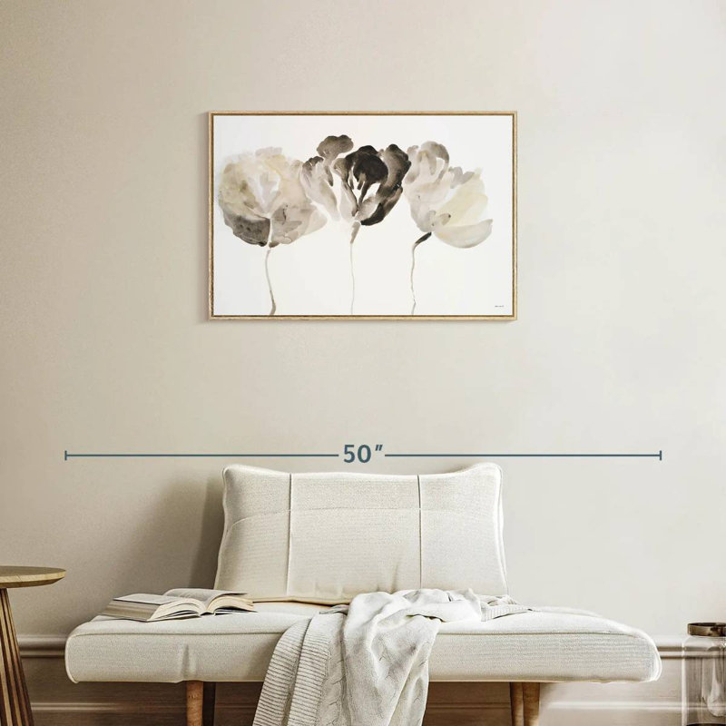 Trio en lumière, Cadre flottant en bois naturel, 31 po x 21 po