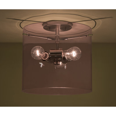 Morena Glass Semi Flush Mount