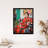 Serious Pattern Clasher Woman Posing For Portrait Painting - Single Picture Frame Print