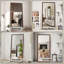 Miroir de plancher 70 po x 32 po avec cadre en bois artificiel, conception élégante et durabilité, un incontournable pour les chambres à coucher, les magasins de vêtements et les salons