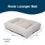 La-Z-Boy Rosie 36X28 Lounger Dog Bed, Cream-108857059-108857064