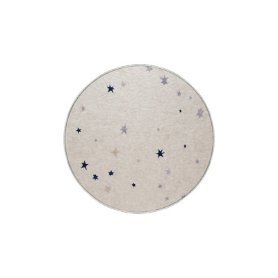 Machine Washable Beige Area Rug