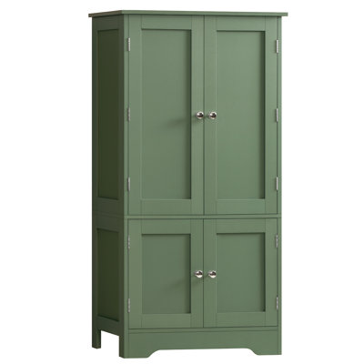 43'' Accent Cabinet With 6 Door Shelves, Pantry Cabinet With 4 Doors, Kitchen Storage Cabinet For Living Room, Dining Room