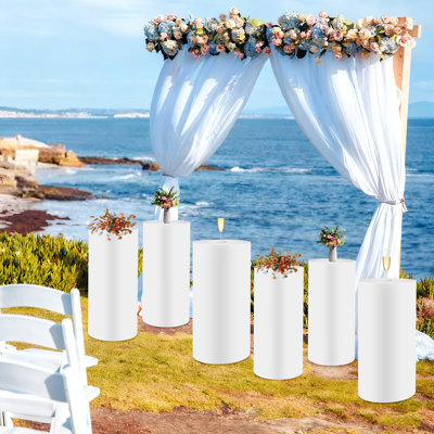 Cylinder Pedestal Stands Metal Display Pedestal Stands Metal Display Stands For Wedding Birthday Party Decor