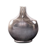 Advik Polished Silver Vase- Short