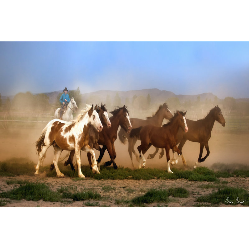 The Chase VI by David Drost - Wrapped Canvas Art Prints, 51cm H x 76cm W