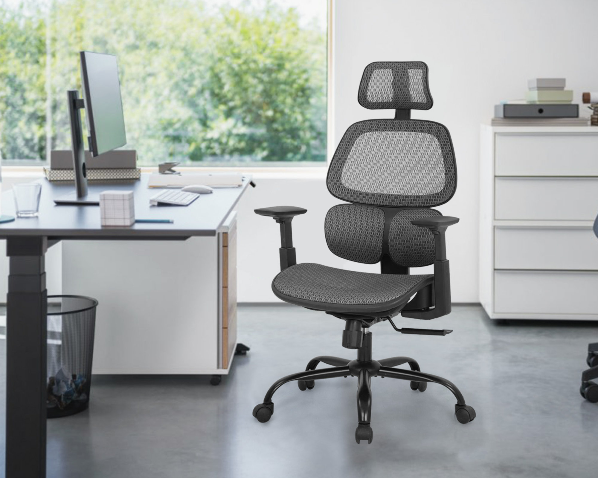 Inbox Zero Ergonomic Mesh Task Chair with Headrest Reviews Wayfair