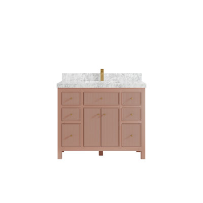 Ensemble de meuble-lavabo simple 42 po avec plateau Sonoma