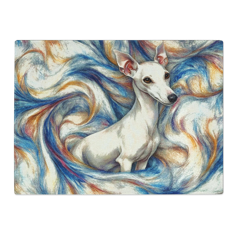Whippet  Glass Chopping Board