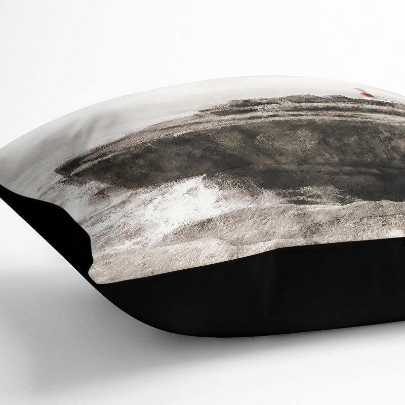Square Cushion, 40cm H x 40cm W x 15cm D, Black