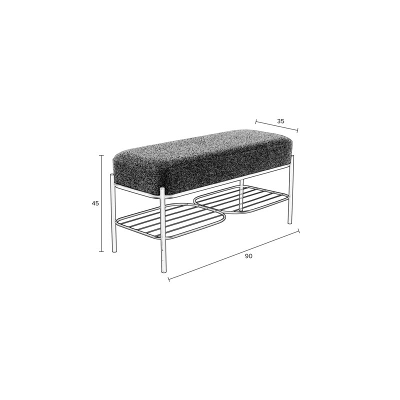 Milou Upholstered Storage Bench