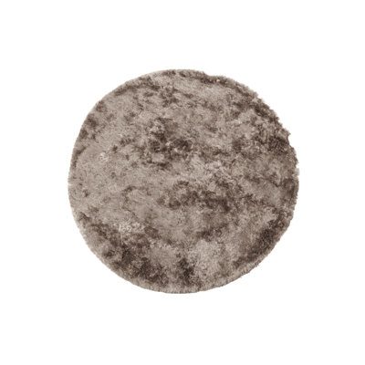 Round Praline Solid Colour 200cm X 200cm Area Rug