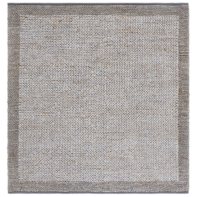 Natural Fiber Handwoven Jute Rug, Square 6'