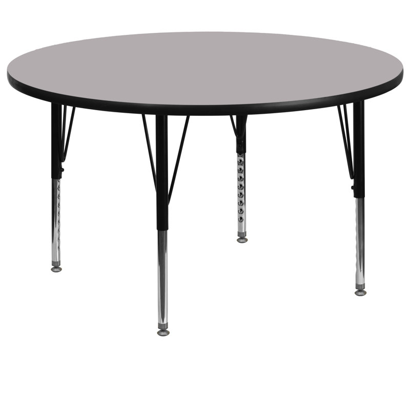 Table d'activité 42 po Goddard, Gris, L 60 po x P 60 po x H 16,125 po - 25,125 po