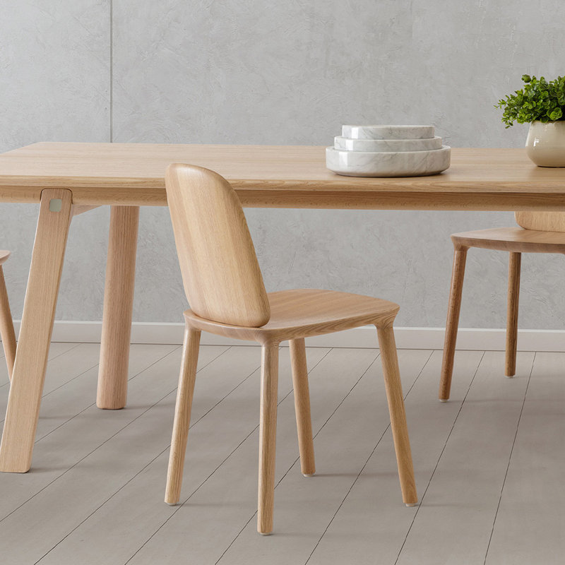 Kokoro Solid Wood Dining Chair, Oak Nature