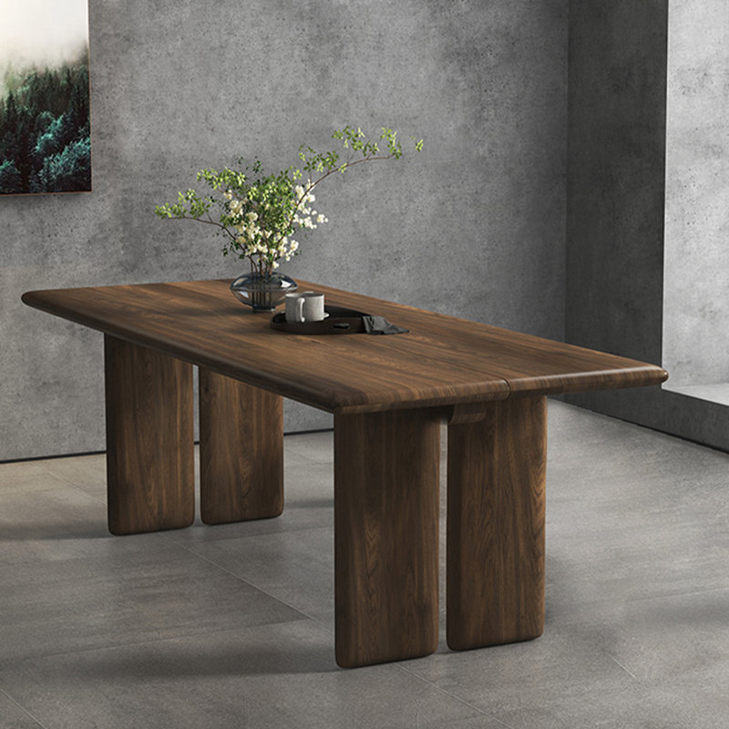 Rectangular Solid Wood Dining Table, 29.53”H x 70.87”L x 31.5”W, Wood
