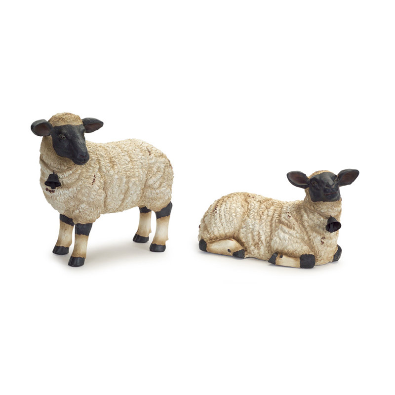 Ensemble de figurine 2 pièces ovine