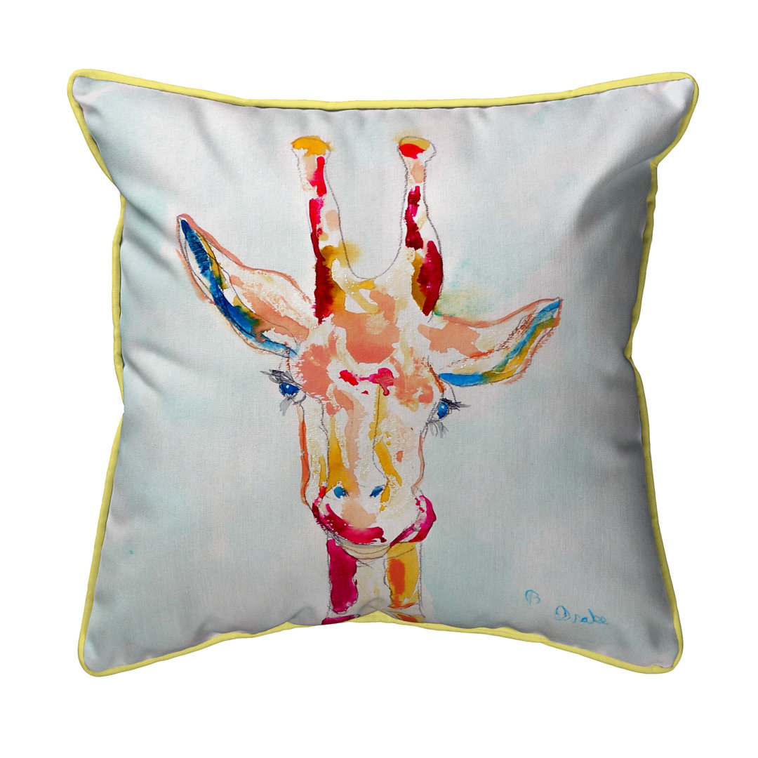 Giraffe Indoor/Outdoor Throw Pillow Betsy Drake Interiors
