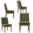 19.5" Seat Height Tweed Upholstered Dining Side Chair (Set of 4)