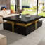 Table basse moderne carrée avec rangement à 4 tiroirs-2035865678