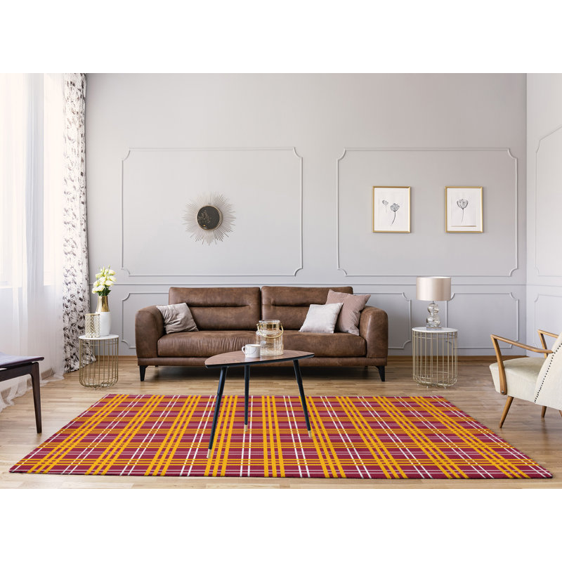 Tapis rouge à carreaux, Rectangle 8 pi x 10 pi