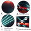 «Neon Light Strips Around Red Sedan», reproduction sur toile-97045041-97045036