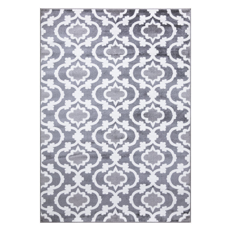 Tapis gris Newlon, Rectangle 3 pi 11 po x 5 pi 7 po