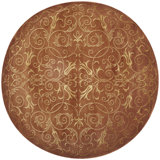 Echevarria Hand-Knotted Wool/Silk Gold Area Rug