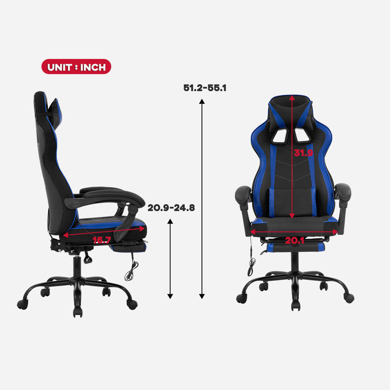 Gaming Chair, Blue