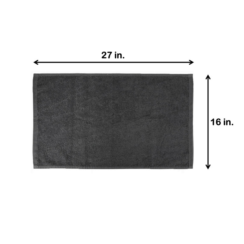 Essuie-mains 100% coton Shirli, Noir